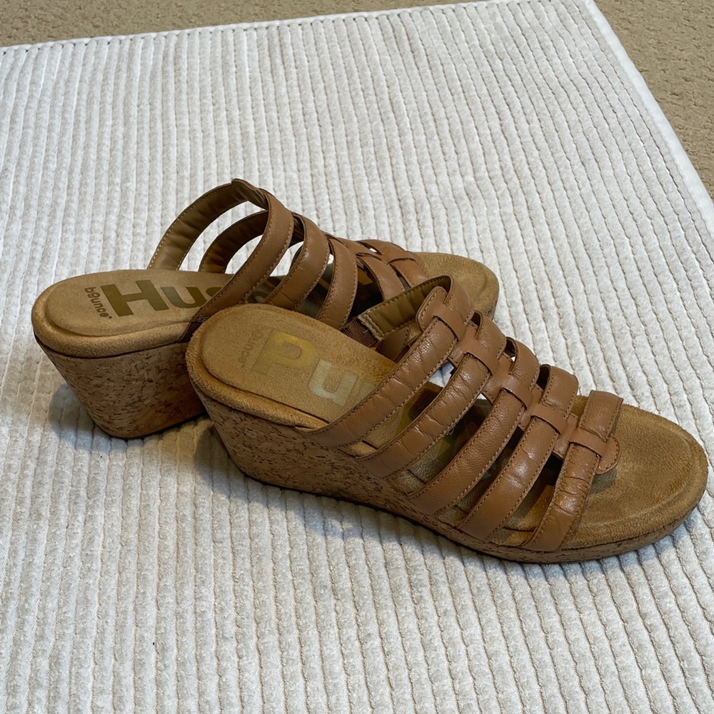 Hush puppies cork wedge sandals